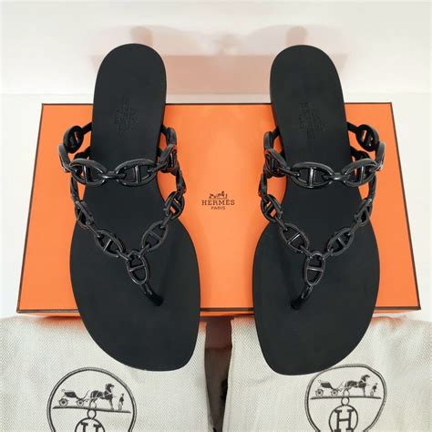 hermes island sandals|Hermes sandals black.